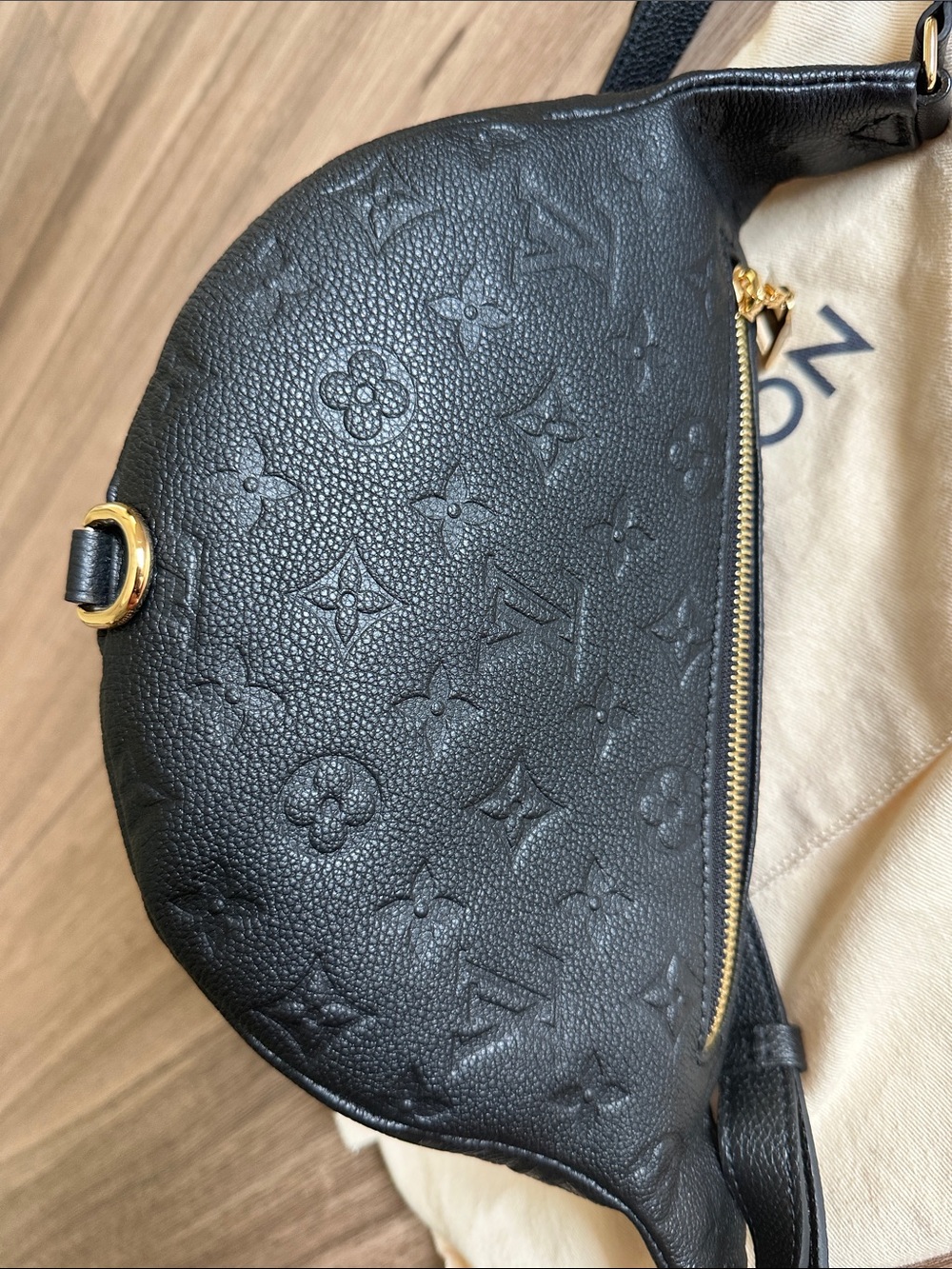 Louis Vuitton Black Monogram Empreinte Crossbody Bum Bag - Picture 3 of 10